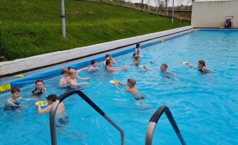 Það var fjör hjá miðstiginu